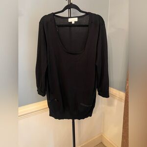 Carolyn‎ Taylor Classic Black Knit Top woman’s plus